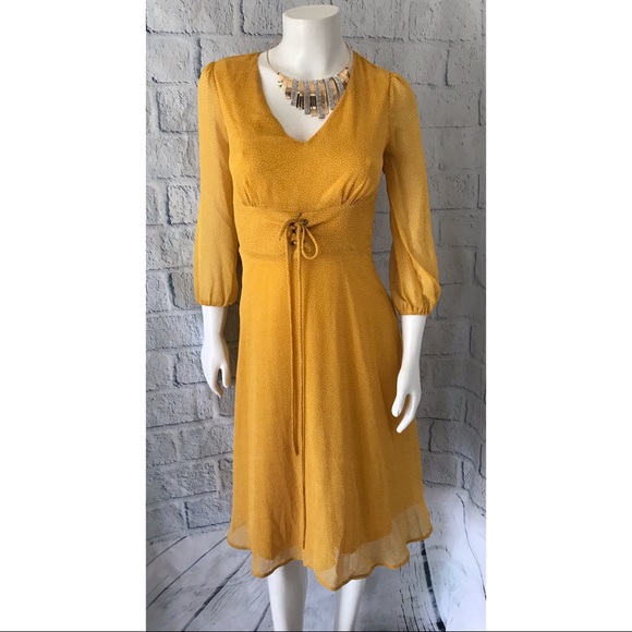 5 ⭐️ Sunny Side Up - Long Sleeve Polka Dot Dress - Picture 5 of 8